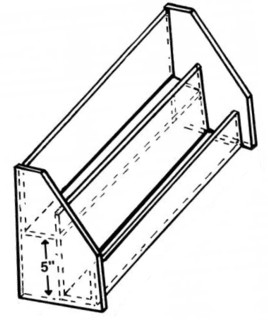 ACD29 2-tier acrylic display shelf