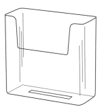 Wallmount Literature Holder model WH370