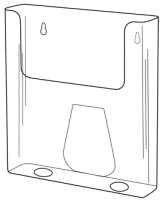 Wallmount Literature Holder model WH650