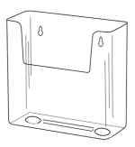 Wallmount Literature Holder model WH640
