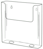 Wallmount Literature Holder model WH660