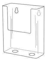 Wallmount Literature Holder model WH750