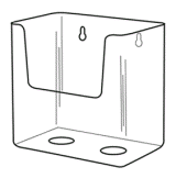 Wallmount or Countertop Literature Holder model WH850