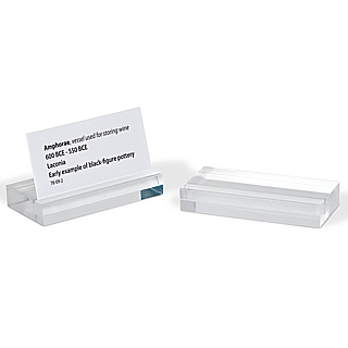 Clear Acrylic Sign Block, Price Ticket Holder