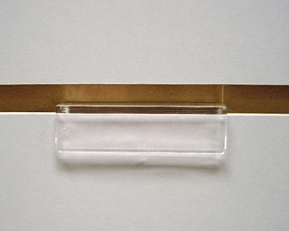 Clear Slatwall Adapter Clip for Glue or Solvent