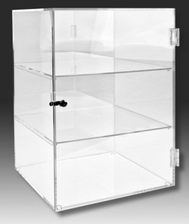 ASC35 Plexiglas Lucite Acrylic Security Locking Showcase