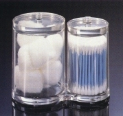 AG-M10 Acrylic Cotton Ball and Cotton Swab Container
