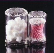 AG-B13 Acrylic Cotton Ball & Cotton Swab Holder Set