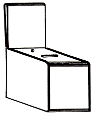BB6, BB9 Plexiglas, Acrylic, Lucite and Plastic Locking Ballot Box, Comment Box or Suggestion Box
