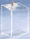 BBC Plexiglas, Acrylic, Lucite and Plastic Locking Ballot Box, Comment Box or Suggestion Box