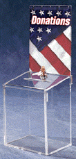 BBC-HD Plexiglas, Acrylic, Lucite and Plastic Locking Ballot Box, Comment Box or Suggestion Box