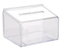 BBCN Lexan, Plexiglas, Acrylic, Lucite, and Plastic Ballot Box, Comment Box or Suggestion Box