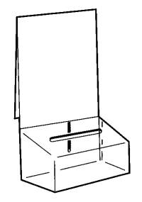 BBCN-L, BBCN-P Lexan, Plexiglas, Acrylic, Lucite, and Plastic Ballot Box, Comment Box or Suggestion Box