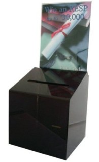 BBS-HD Plexiglas, Acrylic, Lucite and Plastic Locking Ballot Box, Comment Box or Suggestion Box