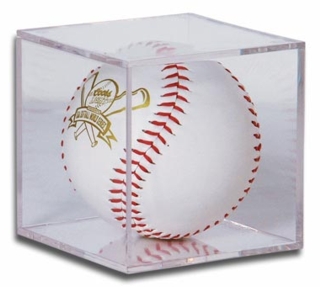 Clear Acrylic Soft Ball Display Case For Displaying Sports Memorabilia or Autographed Soft Balls
