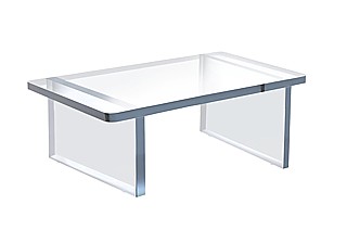 Clear Acrylic THICK Wide Bench Risers