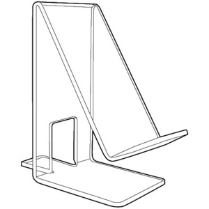 Acrylic Easels and Easel displays for electronic device, J-stands, Plexiglas, Plexiglass, plexi, Lucite and Plastic