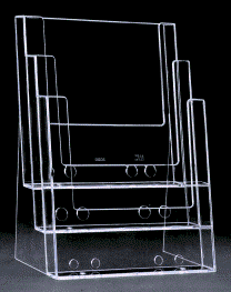 CH3x8.5 3 Pocket Countertop Brochure Holder