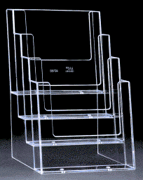 CH4x6 4 Pocket Countertop Brochure Holder