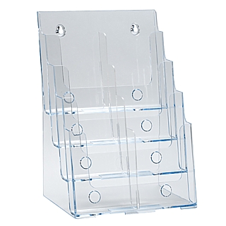 4 Pocket Brochure Literature Holder Model CH4x8.5 with Dividers