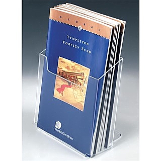 Clear Acrylic Countertop Brochure Literature Holder Model CH50