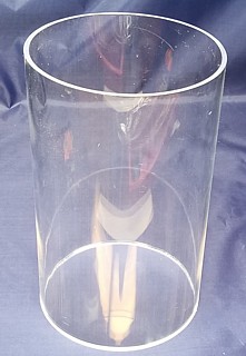 Clear Acrylic Round Cylinder Ring Riser in Plexi or Lucite