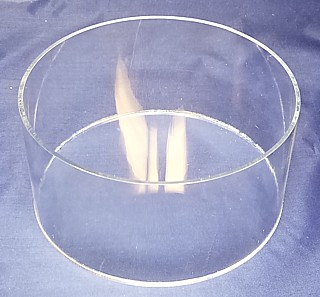 Clear Acrylic Round Cylinder Ring Riser in Plexi or Lucite