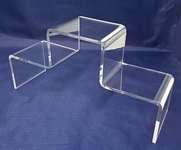 Clear Acrylic Stair Step Display Risers