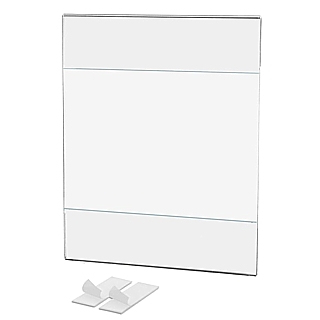 Double Fold Side Loading Wallmount Sign Holder Frames in Acrylic, Plexiglas, Plexiglass, Lucite, Plastic