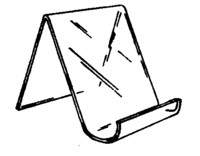 JE875-3 Easel, Plexiglas, Acrylic, Lucite, Plastic holders, displays, Plexiglass, Plexi