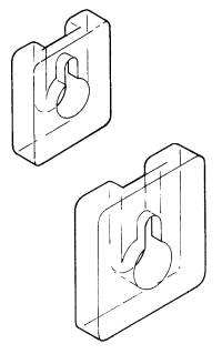 AD-Key KeyHole attachment for Plexiglas, acrylic and plastic frames, brochure holders, displays and custom displays