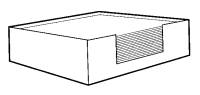 MP3 Plastic Memo Pad Holder, Scratch Pad Holder, Memopad, Acrylic, plexi, plexiglass, plexiglas, lucite