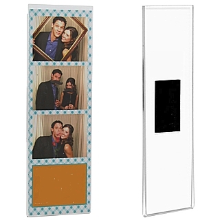 Foldover Magnetic Photo Booth Display Frames in Acrylic, Plexiglas, Plexiglass, Lucite, Plastic