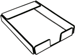 MP7 Clear Acrylic Memo Pad Holder, Scratch Pad Holder, Memopad, Acrylic, plexi, plexiglass, plexiglas, lucite