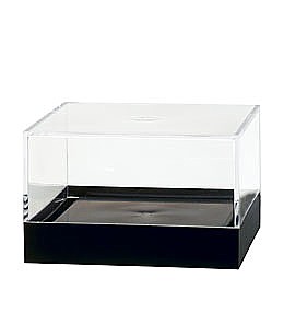 Clear Plastic Display Box Container with Black Base Model PB33