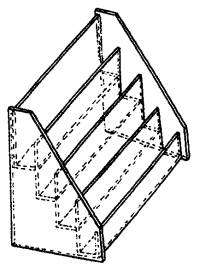 ACD10, ACD11, ACD12, ACD13 4-tier acrylic display shelf