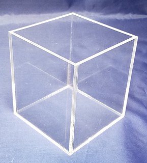 Clear Acrylic Tall Cubes and Boxes in Plexiglas, Plexiglass, lucite and plastic