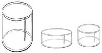 Clear Acrylic Cylinder Ring Risers, Plexiglas, plexiglass, lucite and plastic display