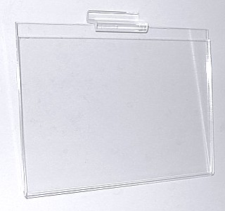Clear Acrylic Sign Holder Display Frames in For Slatwall or Slotwall