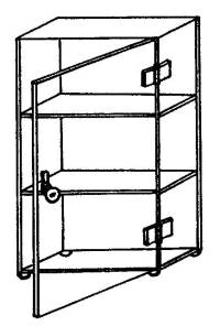 ASC22, ASC23, ASC24 Plexiglas Acrylic Showcase