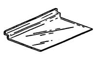 SS128 12x8 Acrylic Slatwall Shelf and Slatwall Shelving 