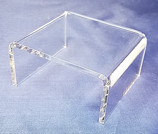 Clear Acrylic 1/4 Thick Short Square Risers