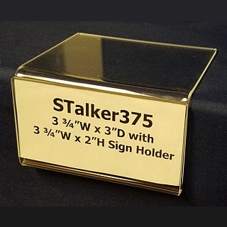 Clear Acrylic Shelf Talker with Sign Holder Front in Plexi