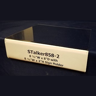 Clear Acrylic Shelf Talker with Sign Holder Front