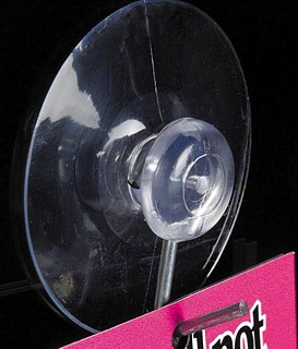 Clear Vinyl Suction Cup with Metal Hook