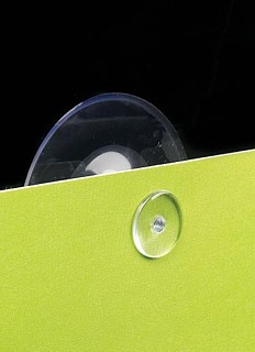 Clear Vinyl Suction Cup with Plastic Tack to Hold Paper, Cards, Signs