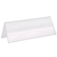 Plexiglas, acrylic and plastic tent frames, table tent, signholders, plexi, plexiglass, lucite