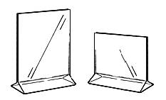 Top Loading Acrylic, Display Frames in Plexiglas, Plexiglass, Lucite, Plastic, cardholder, signholder