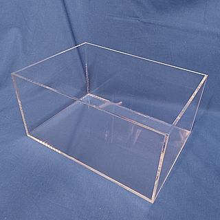 WB1014 Clear Acrylic Rectangular Box Fabricated from Plexiglas, Plexiglass, lucite and plastic