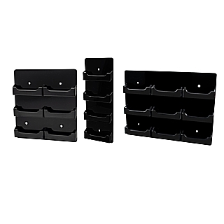 Black Acrylic Wallmount Business Card and Gift Card Holders